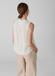 Maddie Frill Top Ivory