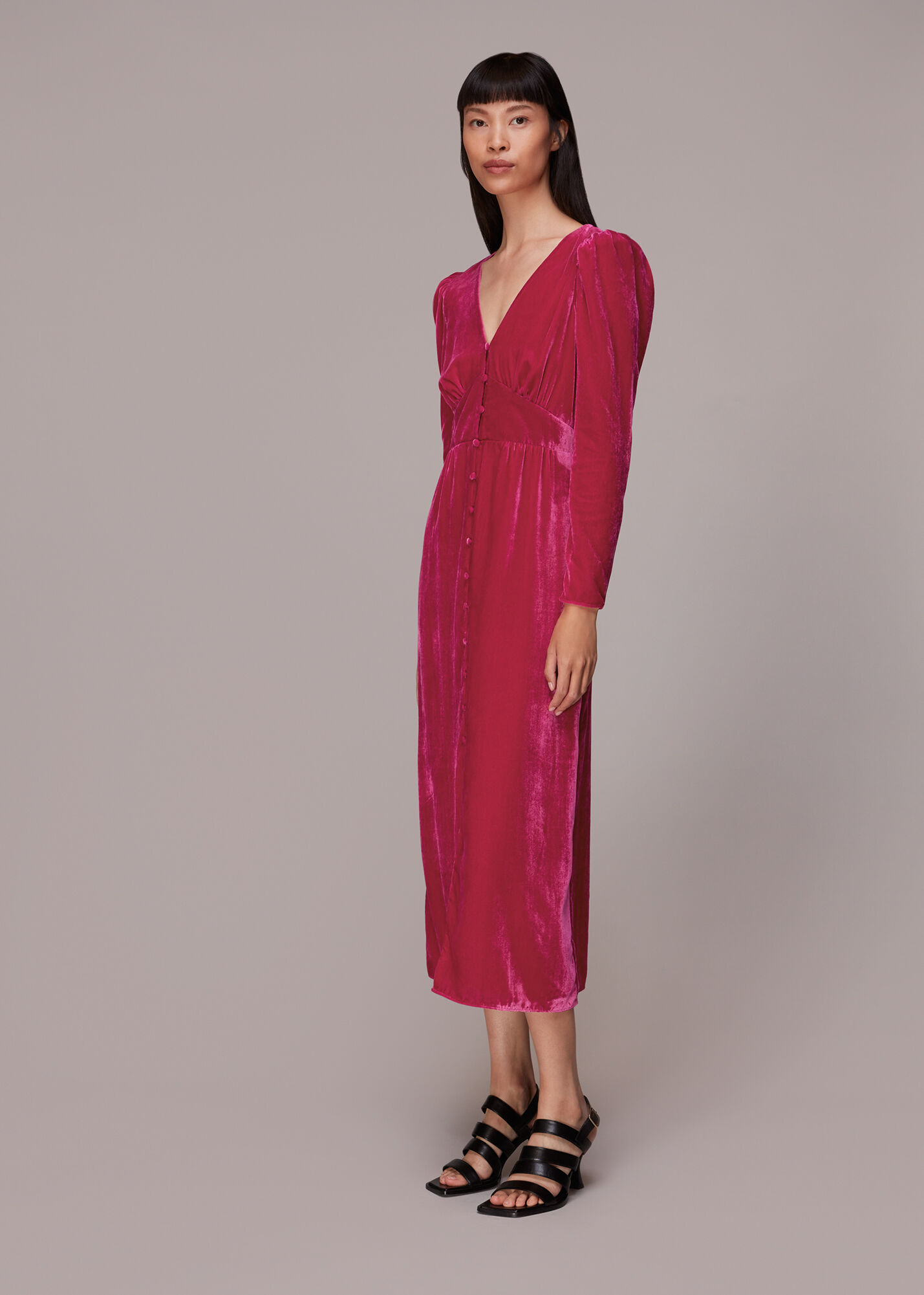 Pink sale velour dress