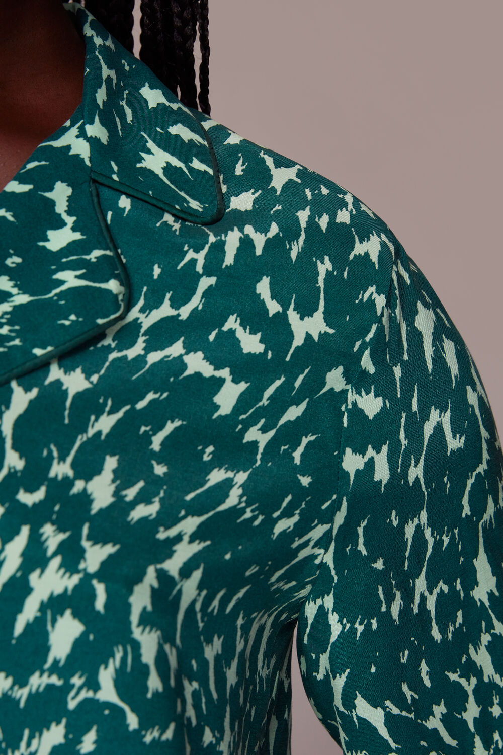 Green Sahara Cat Alena Pyjama Shirt