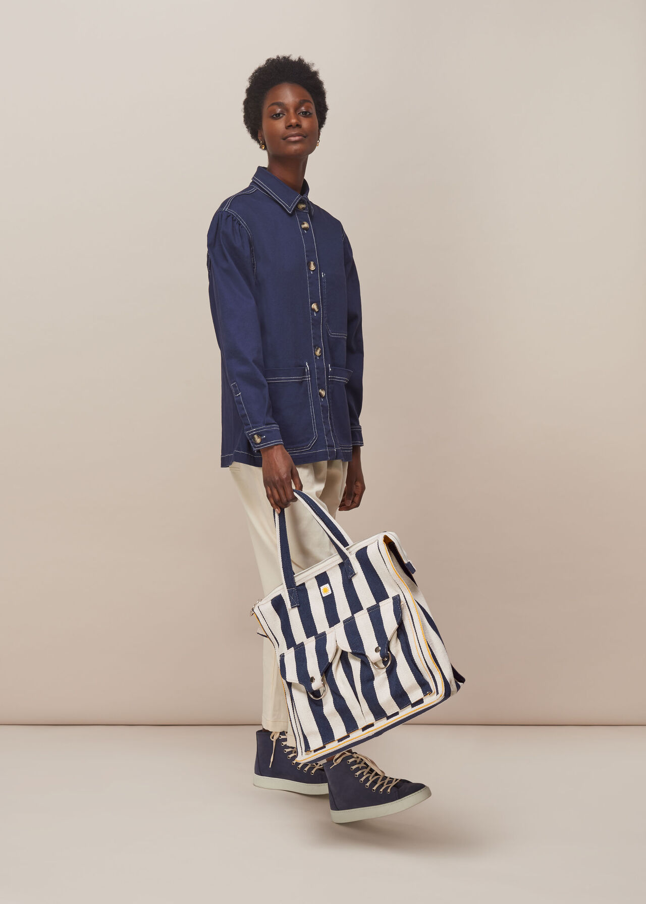 LF Markey Stripe Shopper Bag