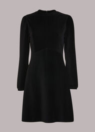 Cord Velvet Jersey Dress