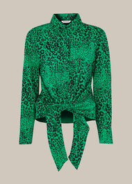 Speckled Animal Tie Shirt