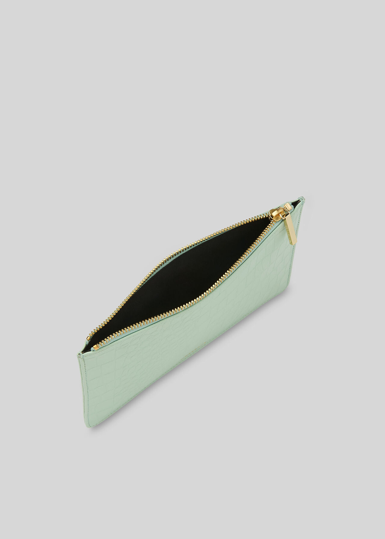 Matte Croc Small Clutch