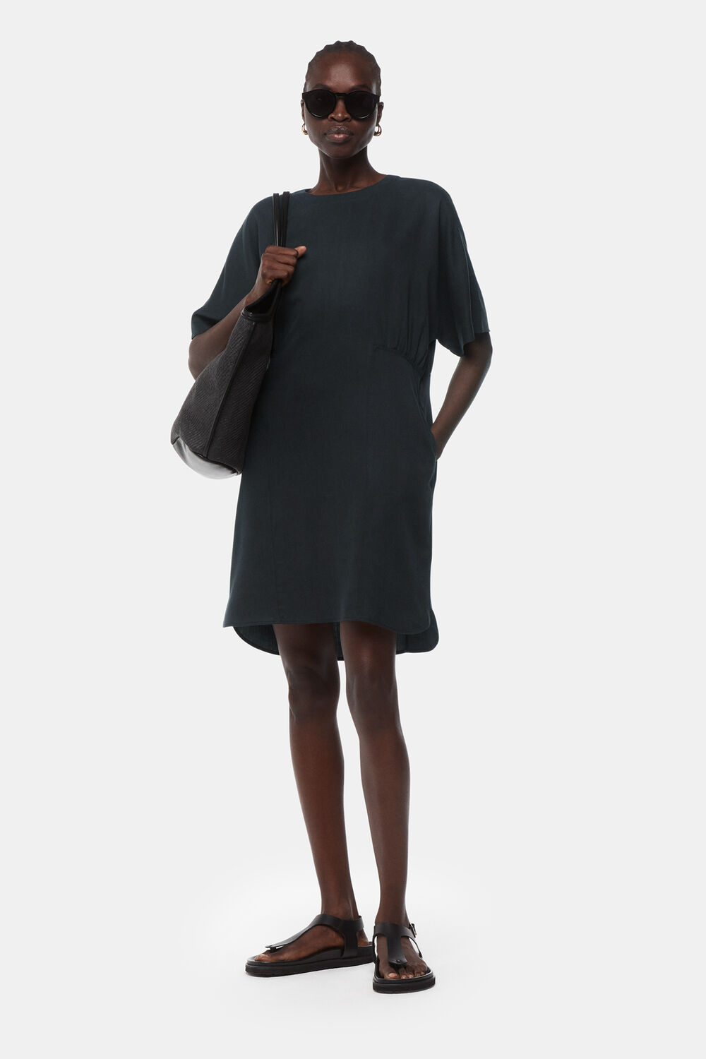 Black Alexandra Shift Dress