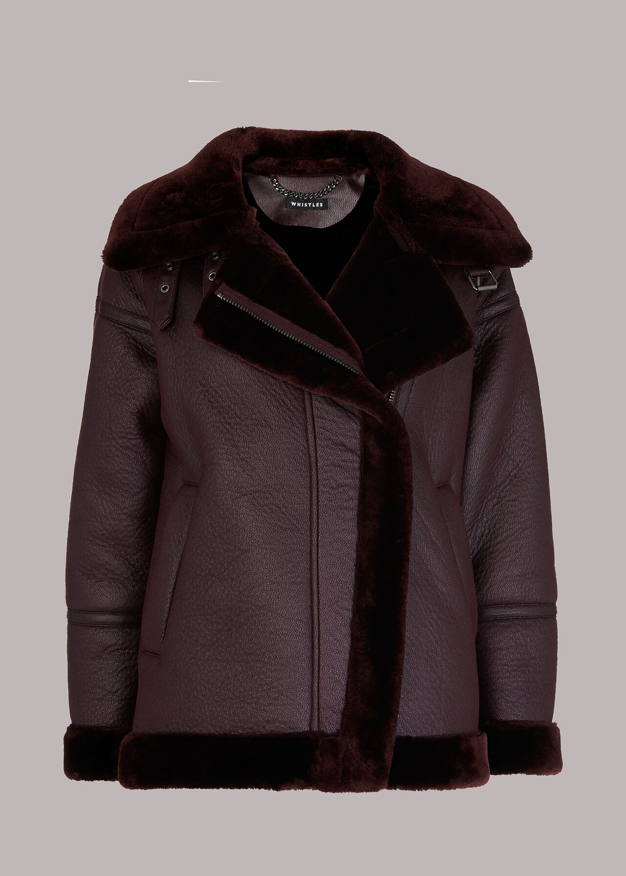 Lauren Faux Fur Biker