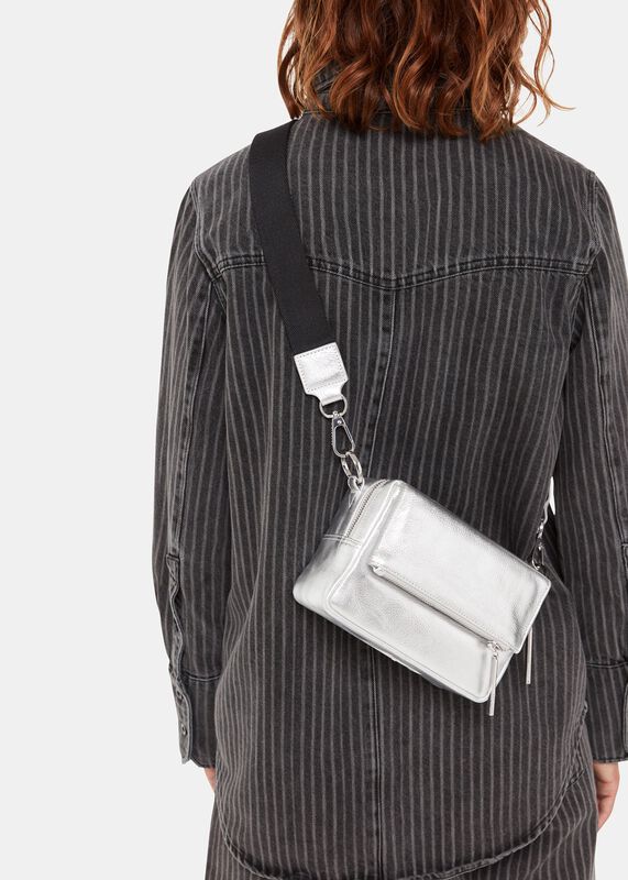 Silver Bibi Crossbody Bag