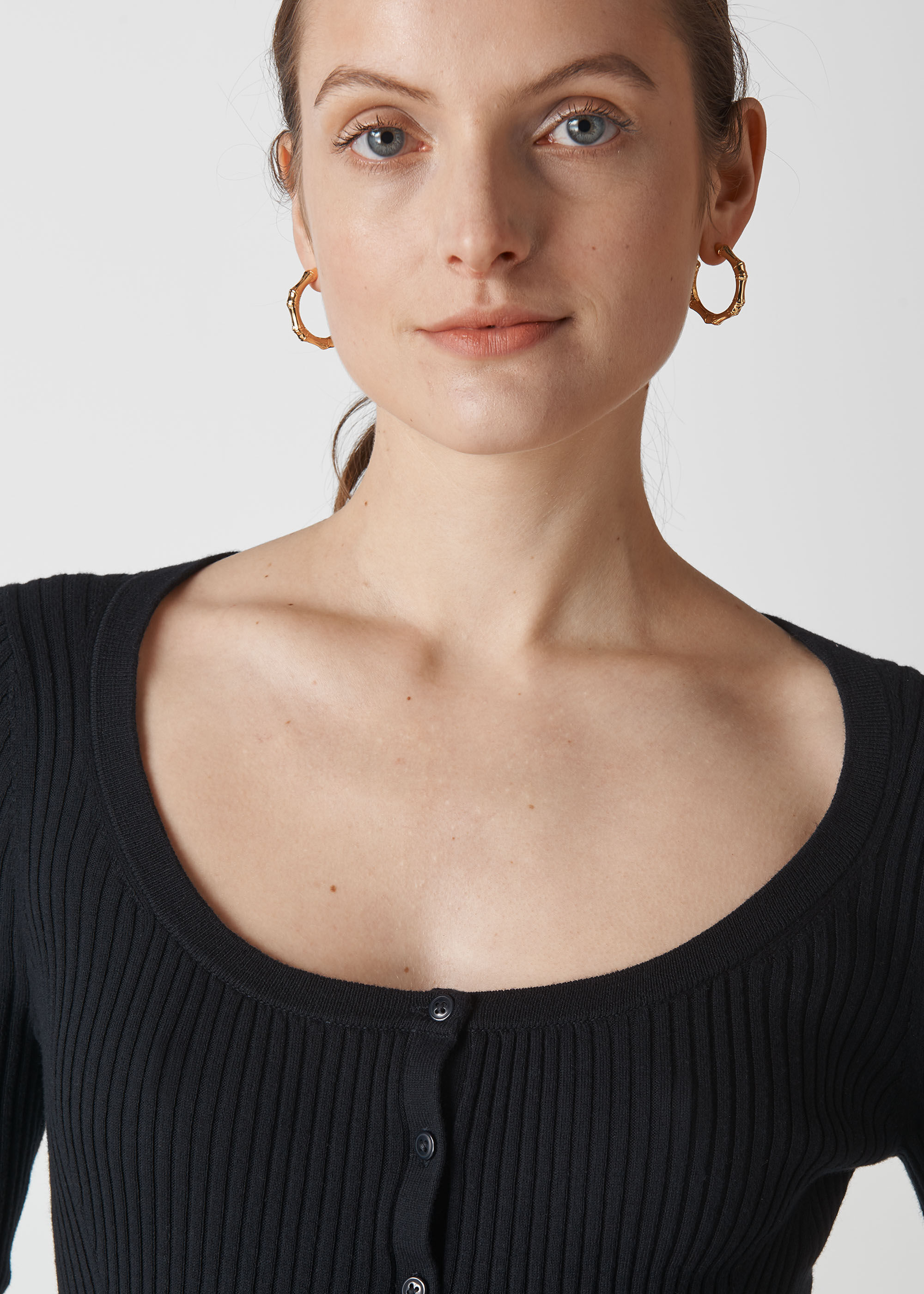 Skinny rib cardigan outlet