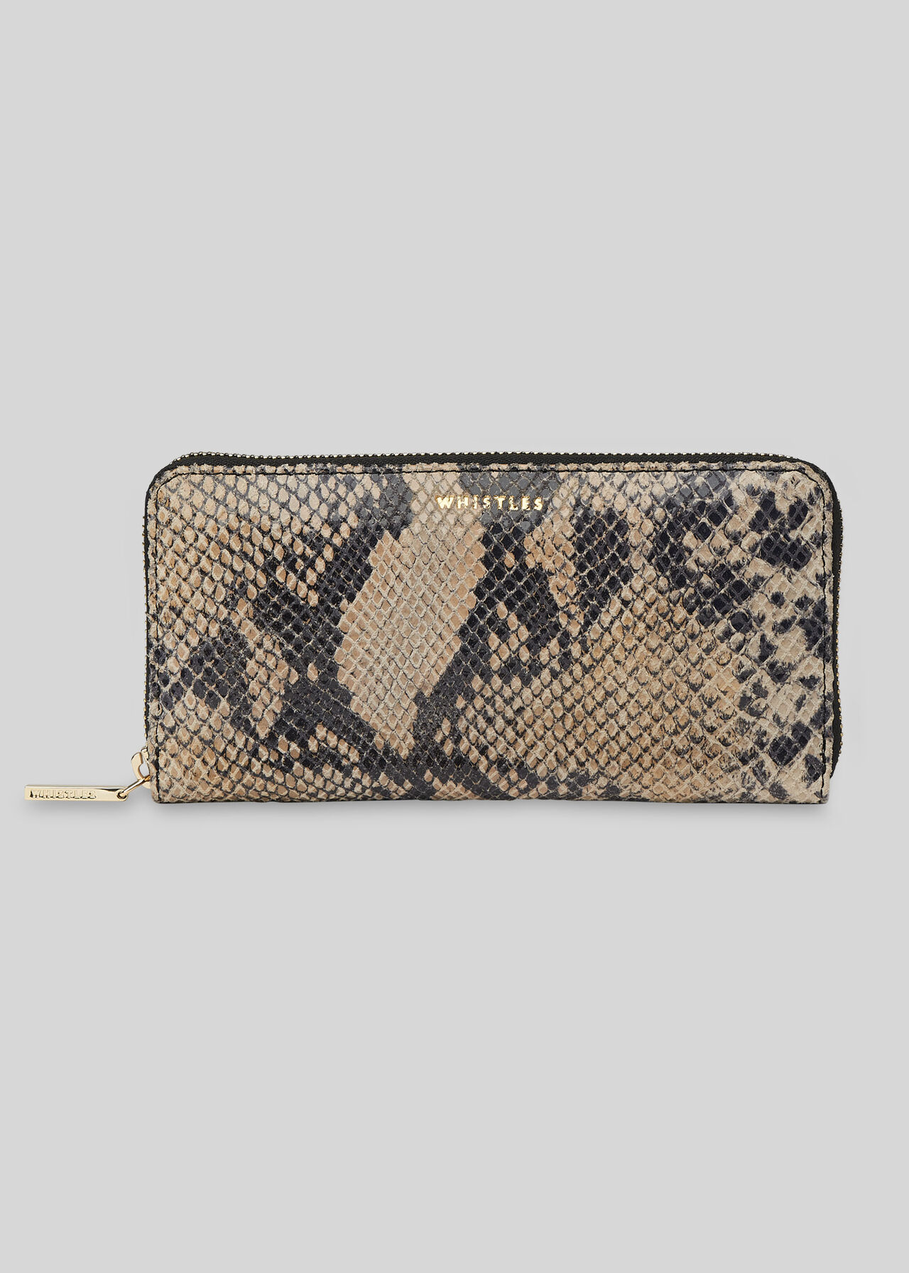 Reigate Long Snake Purse Black/Multi