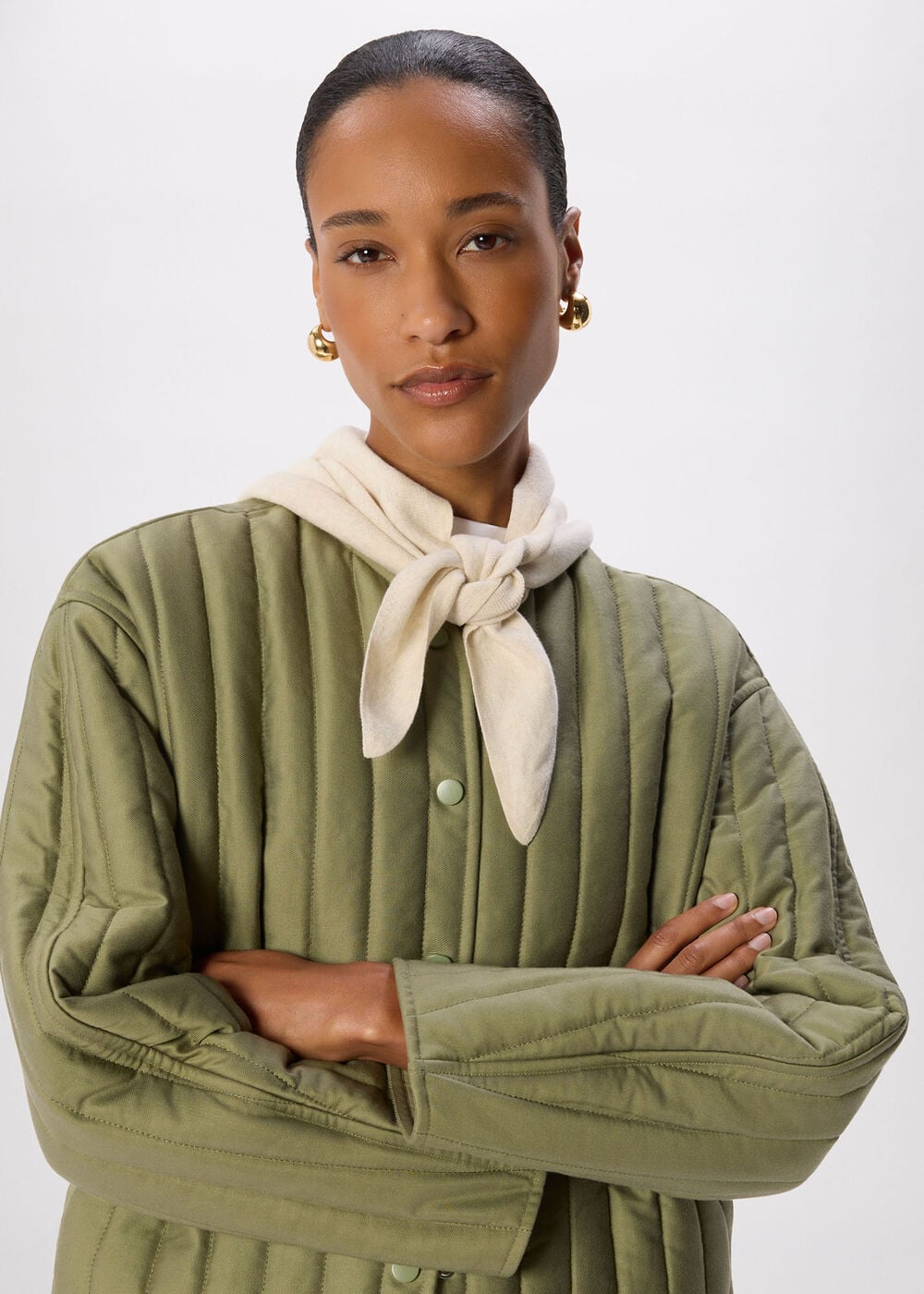 Khaki Quilted Liner Jacket