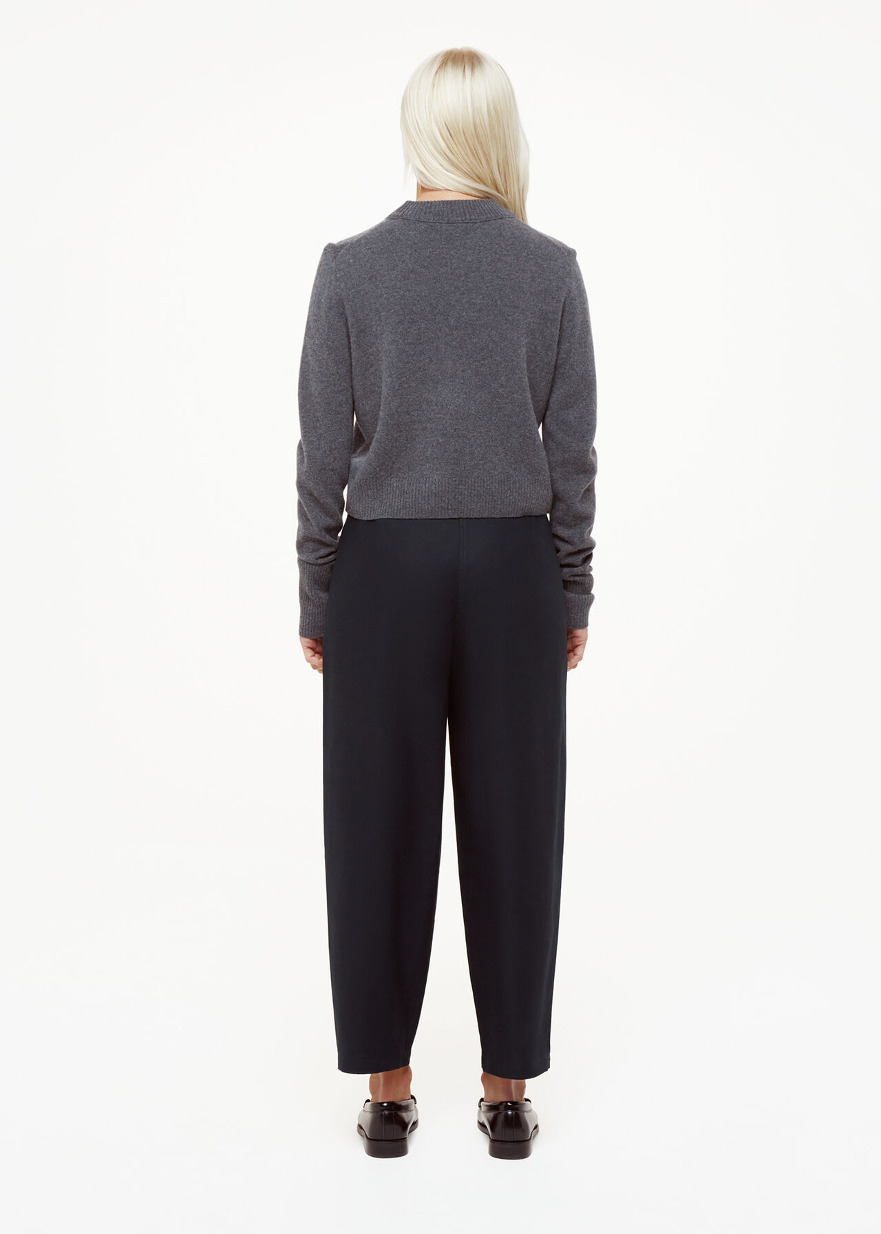 Petite Carla Barrel Cotton Trouser