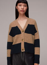 Stripe Ribbed Cardigan