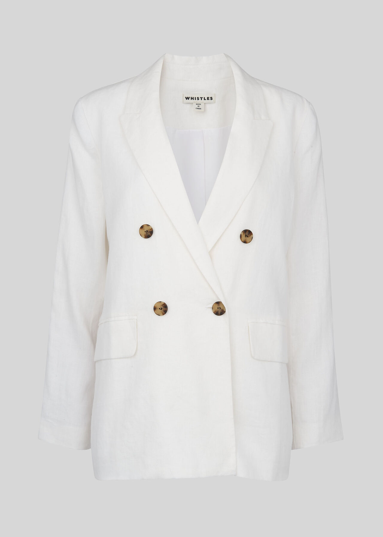 Linen Double Breasted Blazer