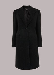Wool Flecked Slimline Coat