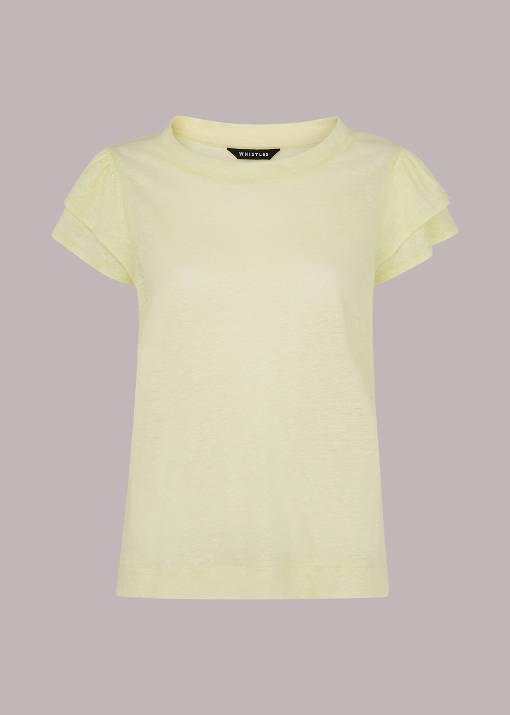 Laura Linen Frill Sleeve Top