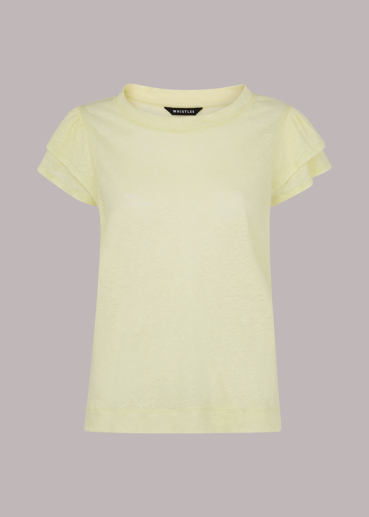 Laura Linen Frill Sleeve Top