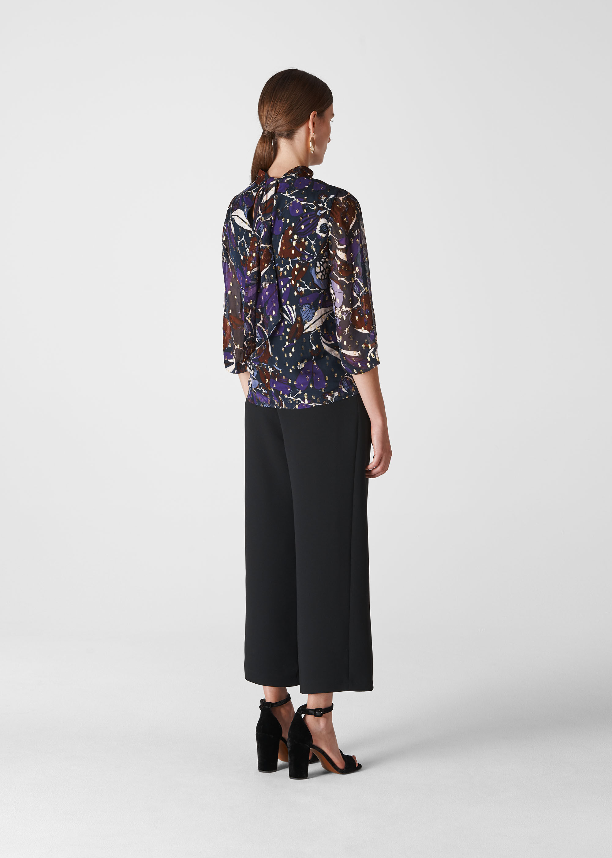Whistles montrose dobby midi dress on sale