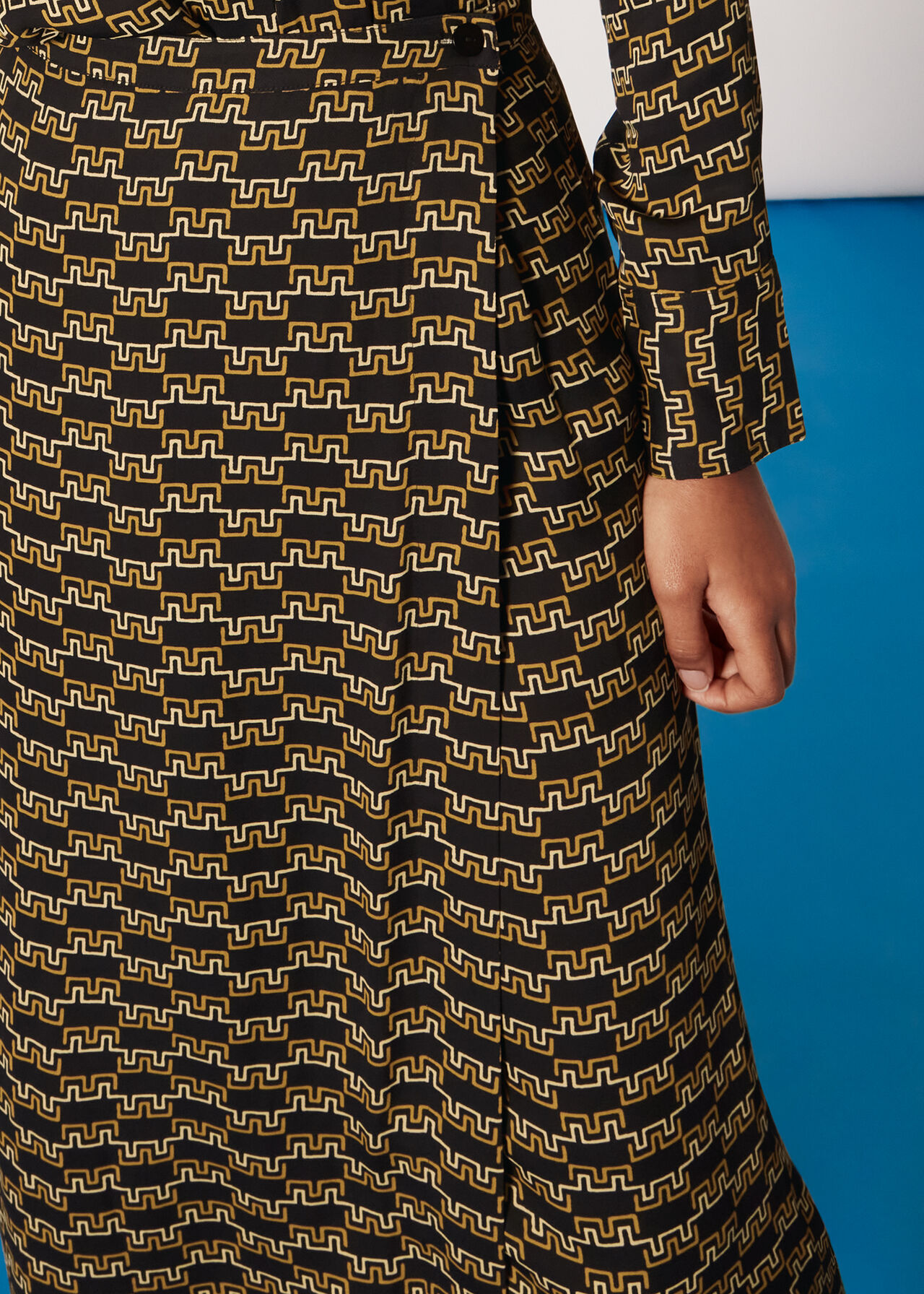 Tangle Check Wrap Skirt