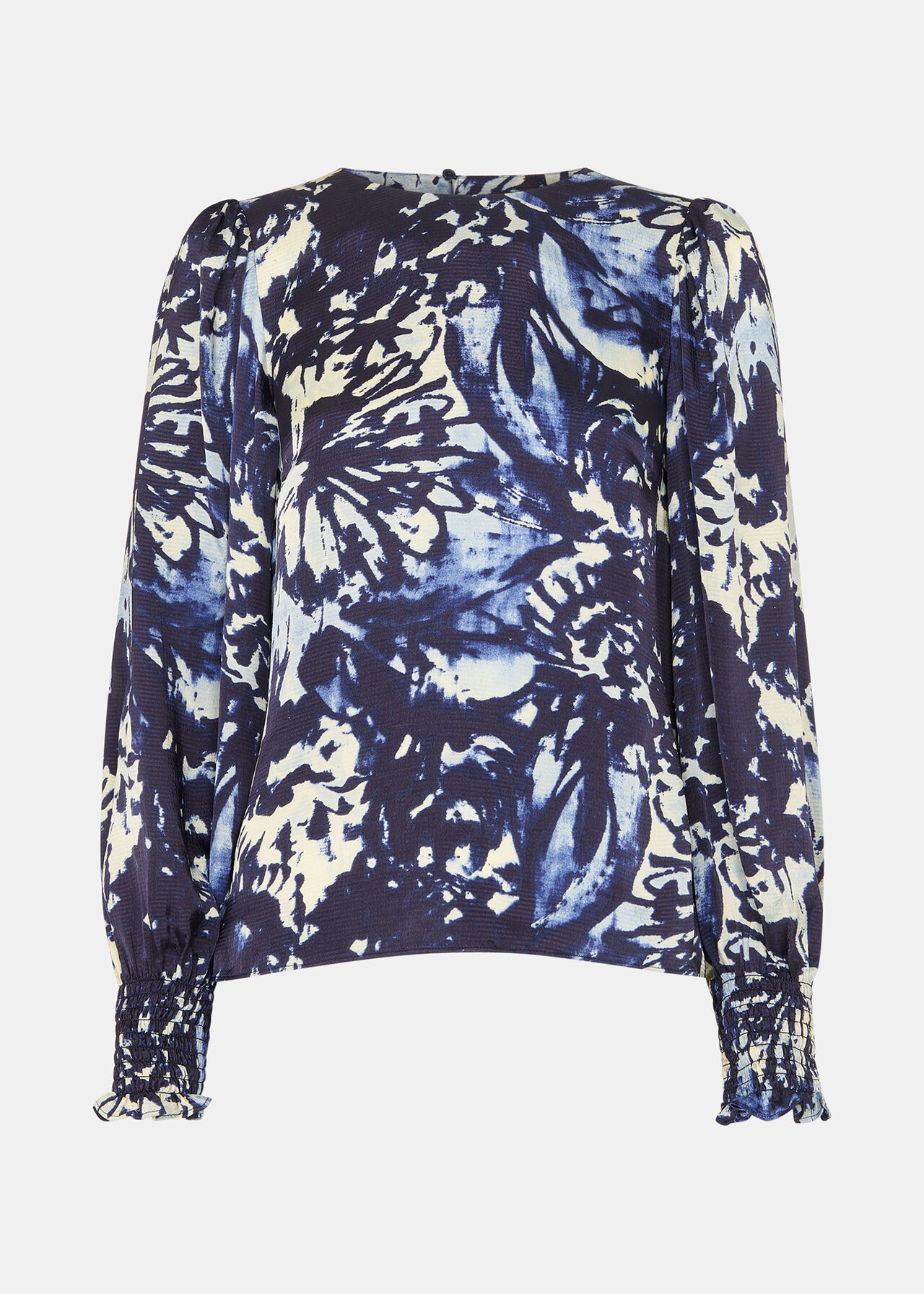 Dazzled Floral Satin Blouse