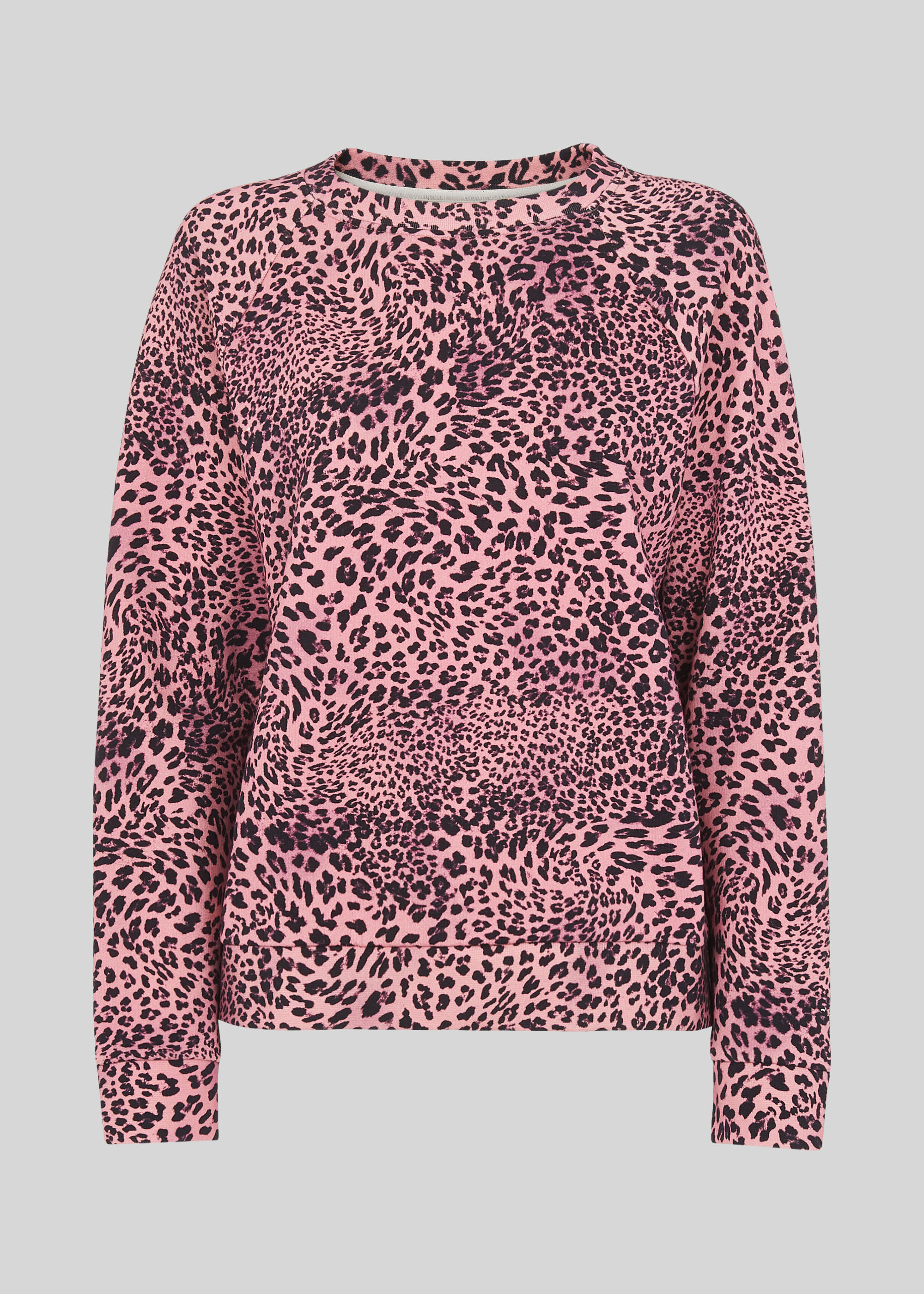 Pink Wild Cat Printed Sweatshirt