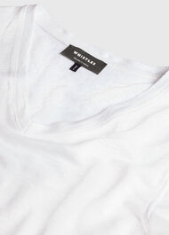 Linen V Neck T-Shirt