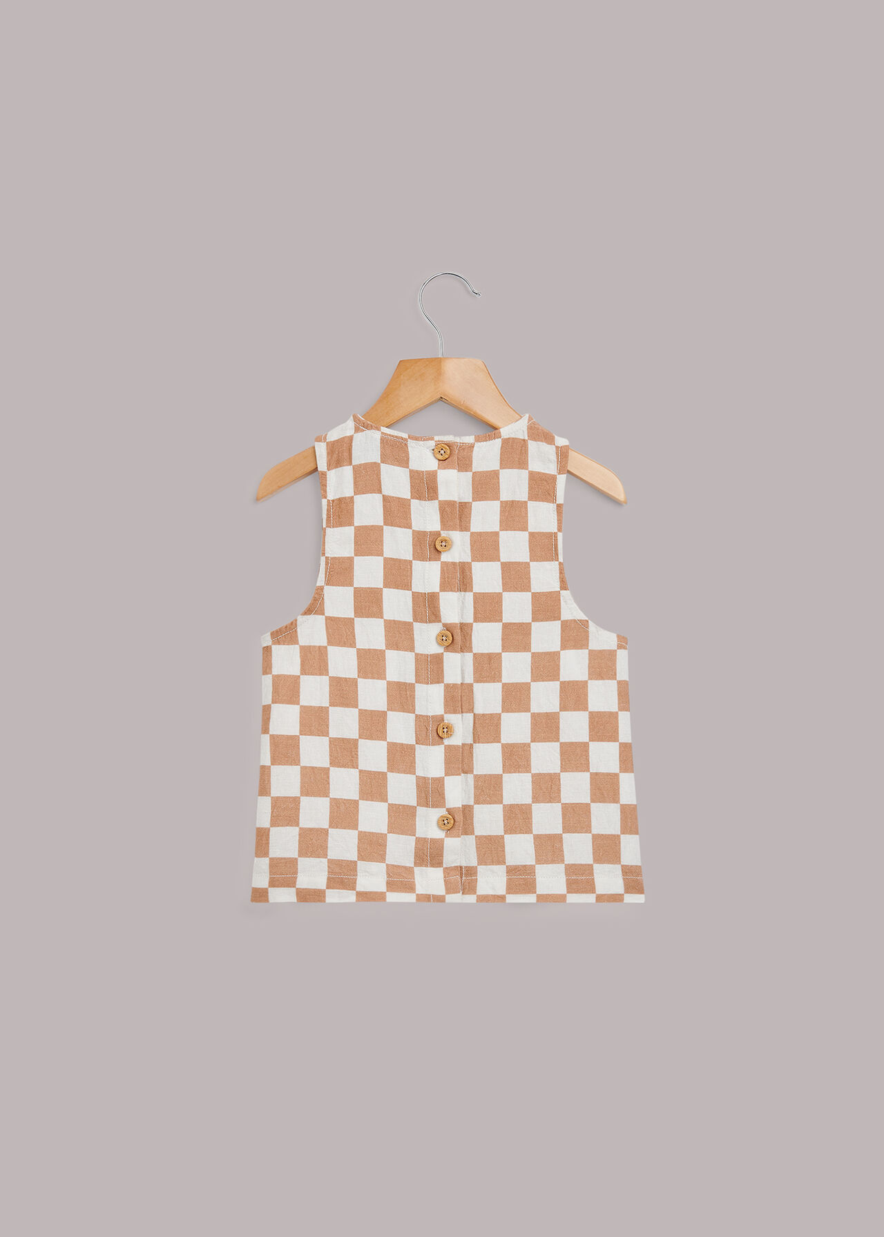 Checkerboard Domino Blouse