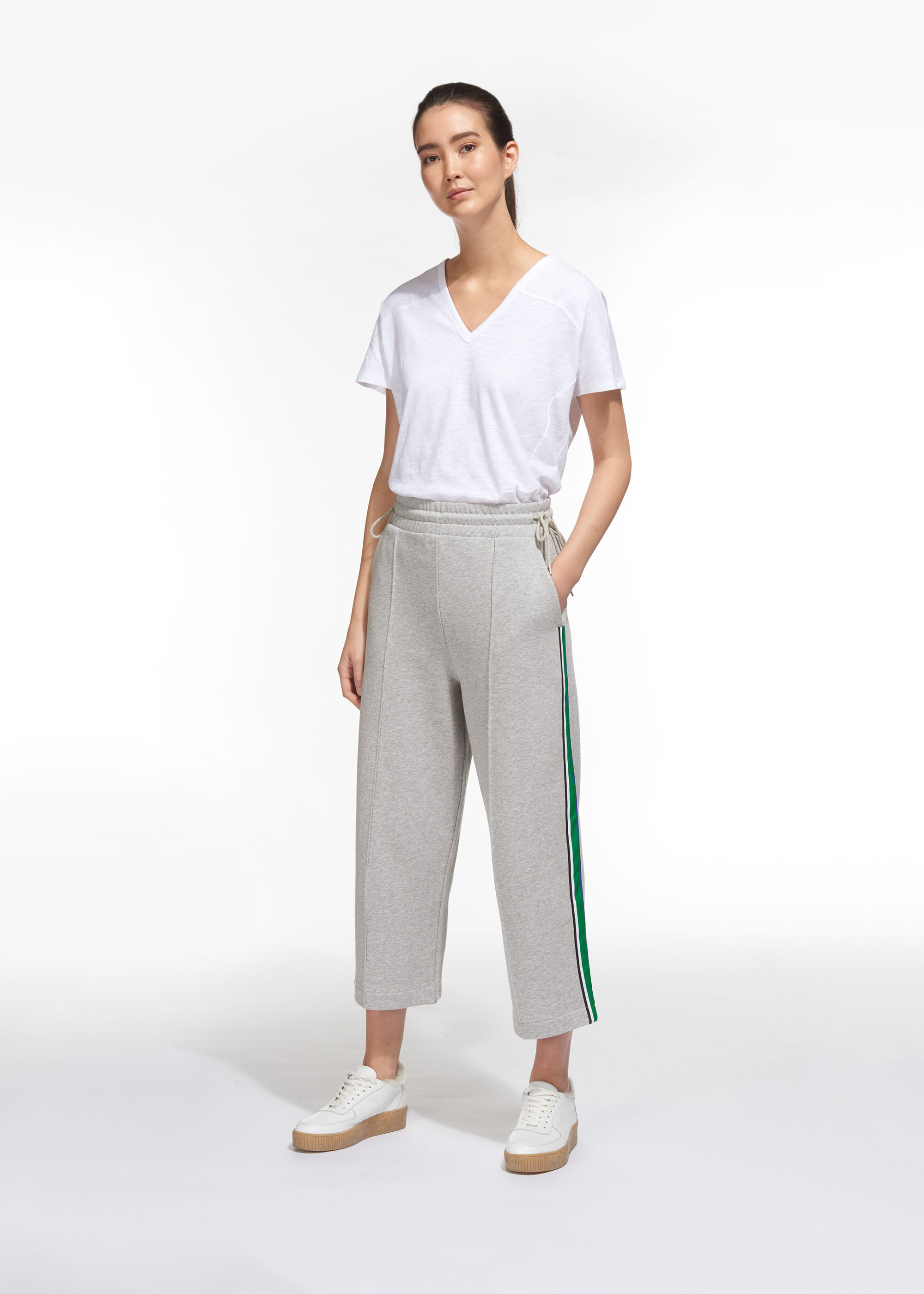 Side store stripe sweatpants