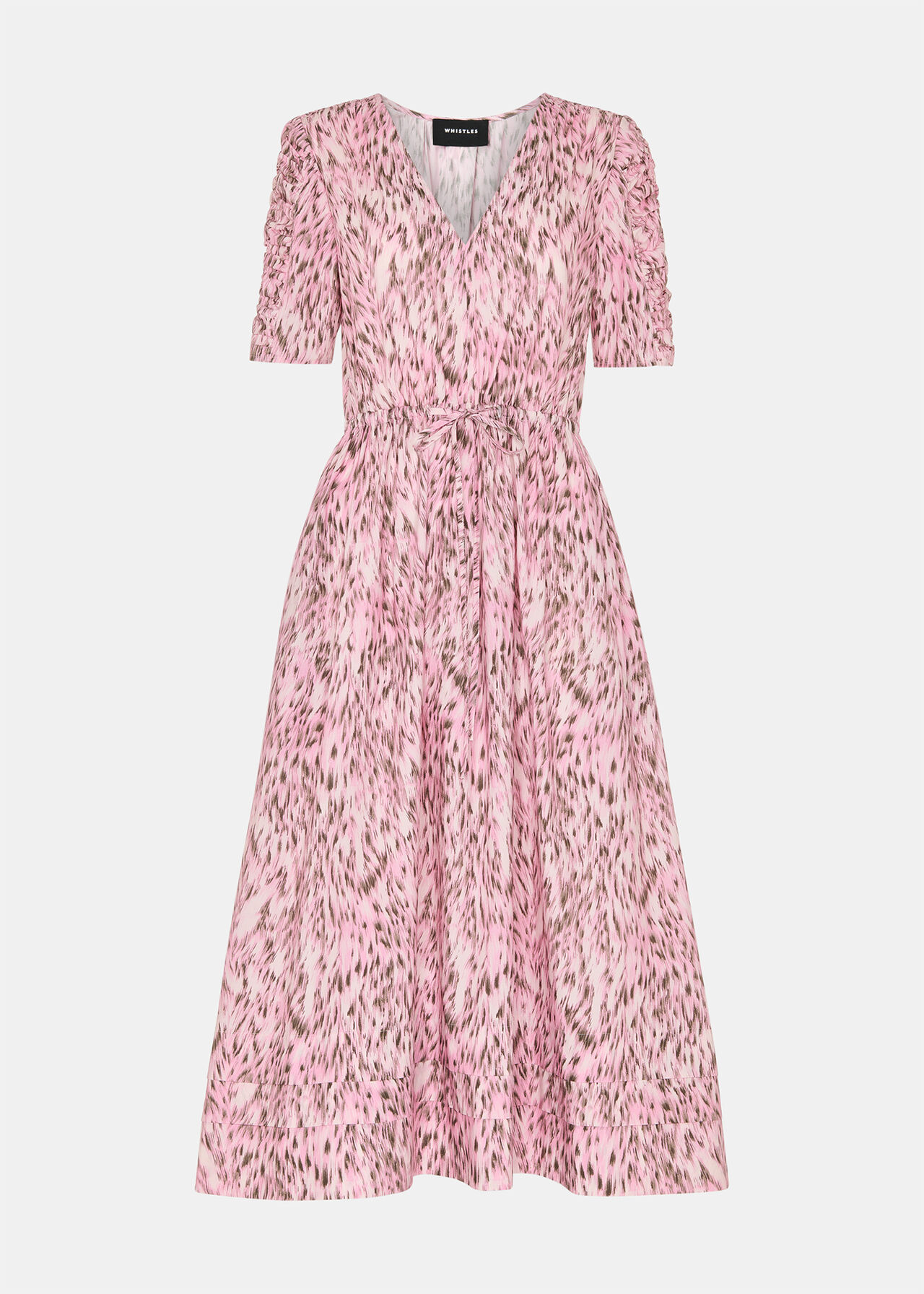 Leopard Cotton Midi Dress