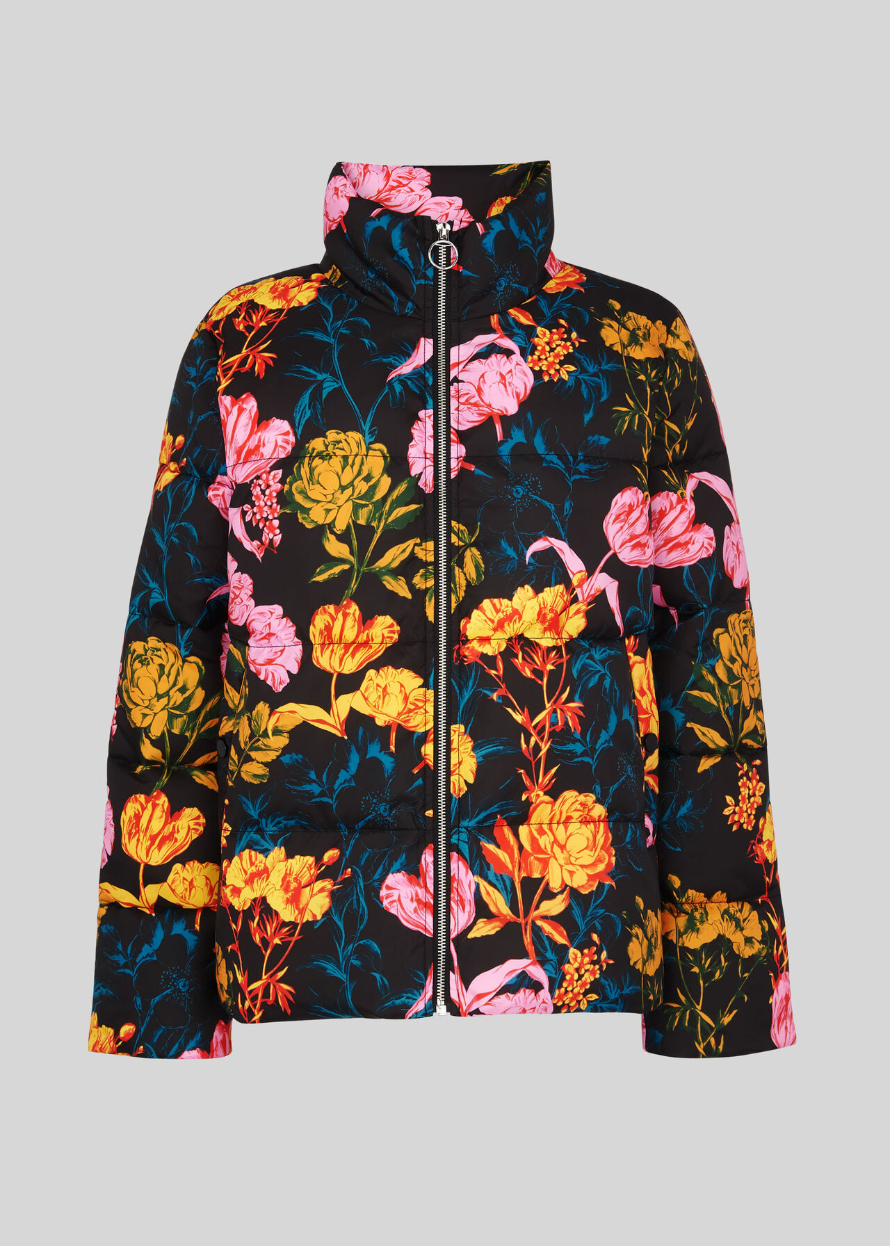 Floral Printed Puffer Multicolour