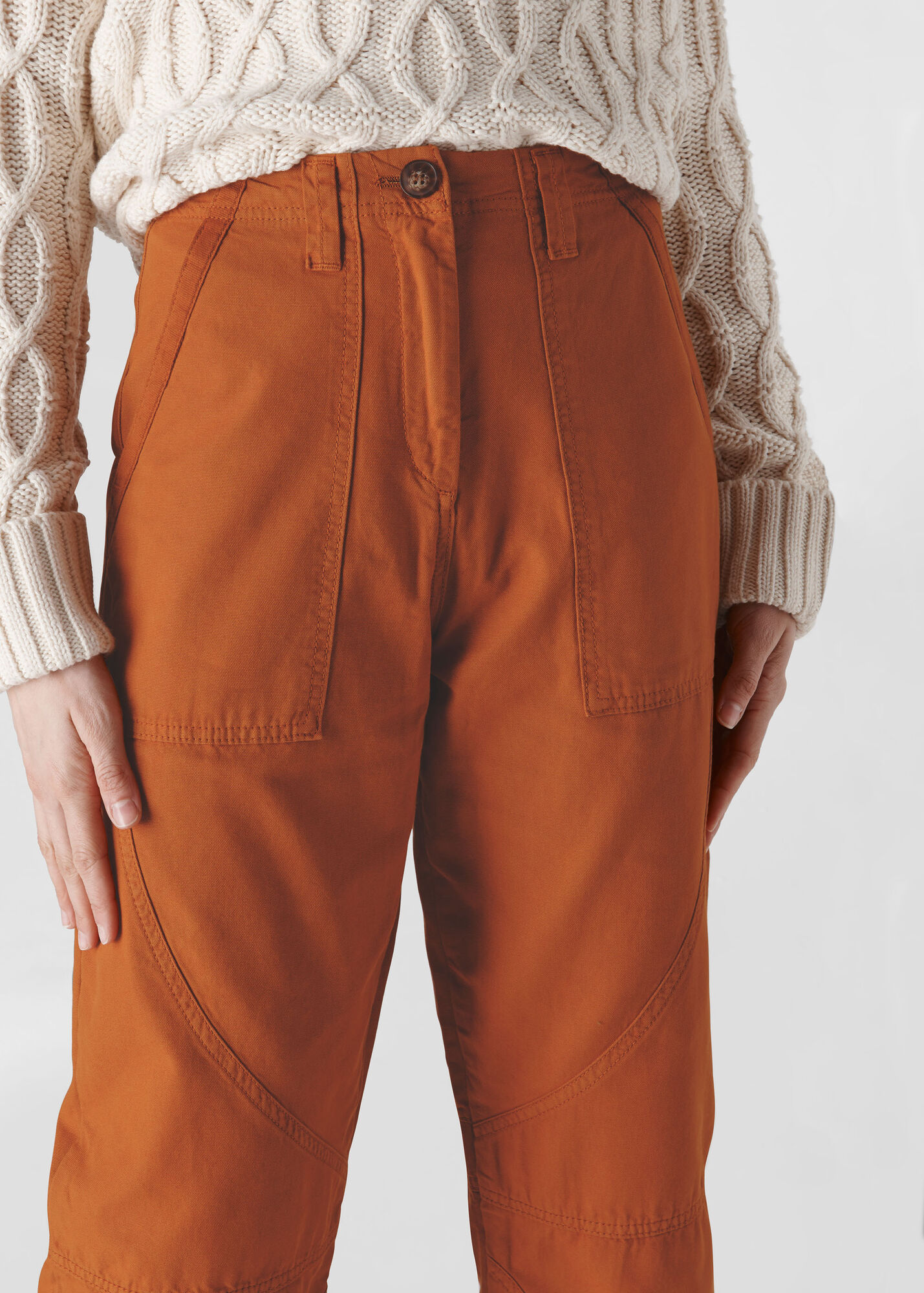 Tobacco Cadi Utility Cargo Trouser WHISTLES
