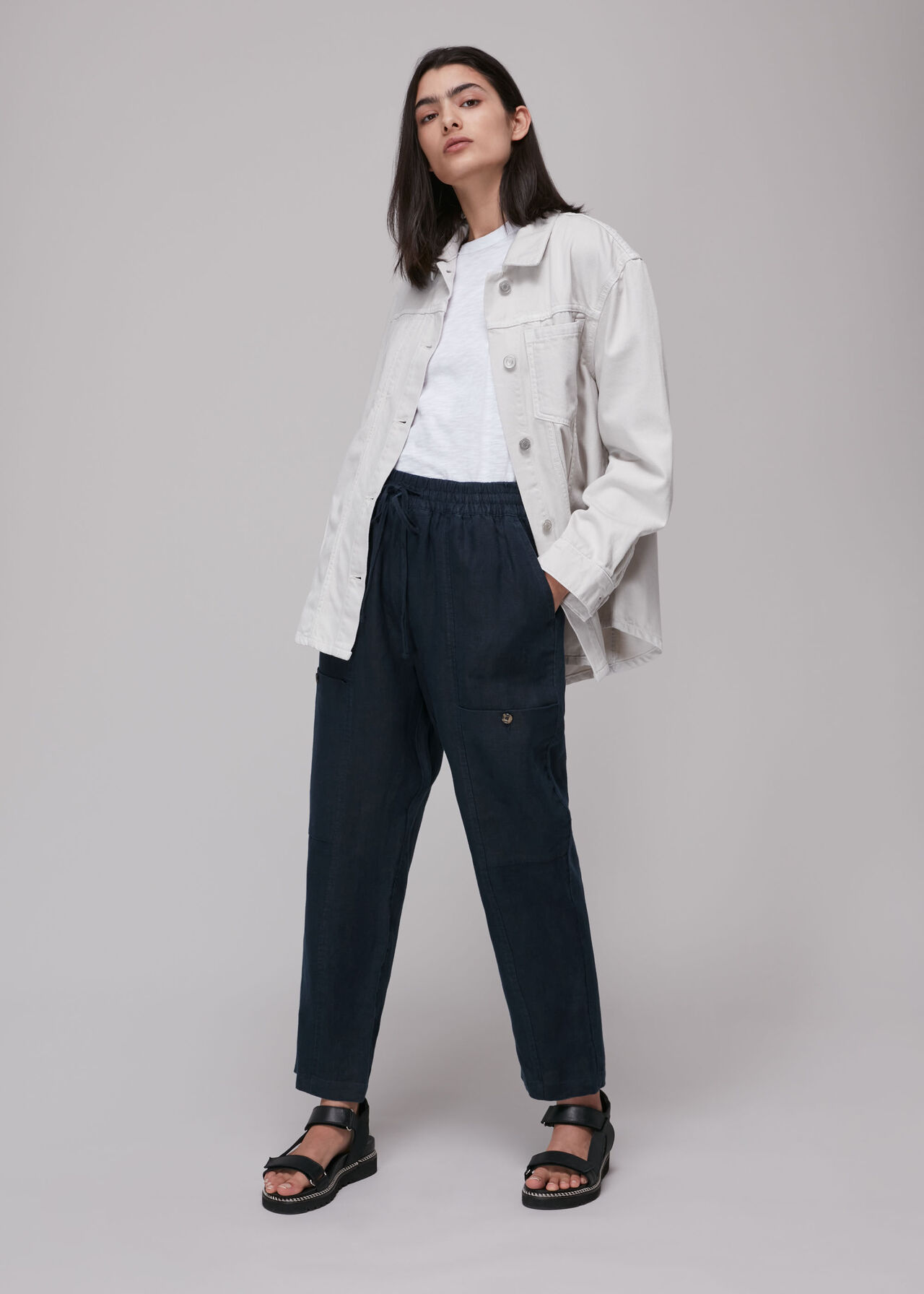 Cargo Linen Trouser