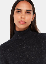 Annie Sparkle Roll Neck Dress