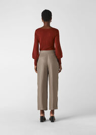 Fine Merino Scoop Neck Knit Rust