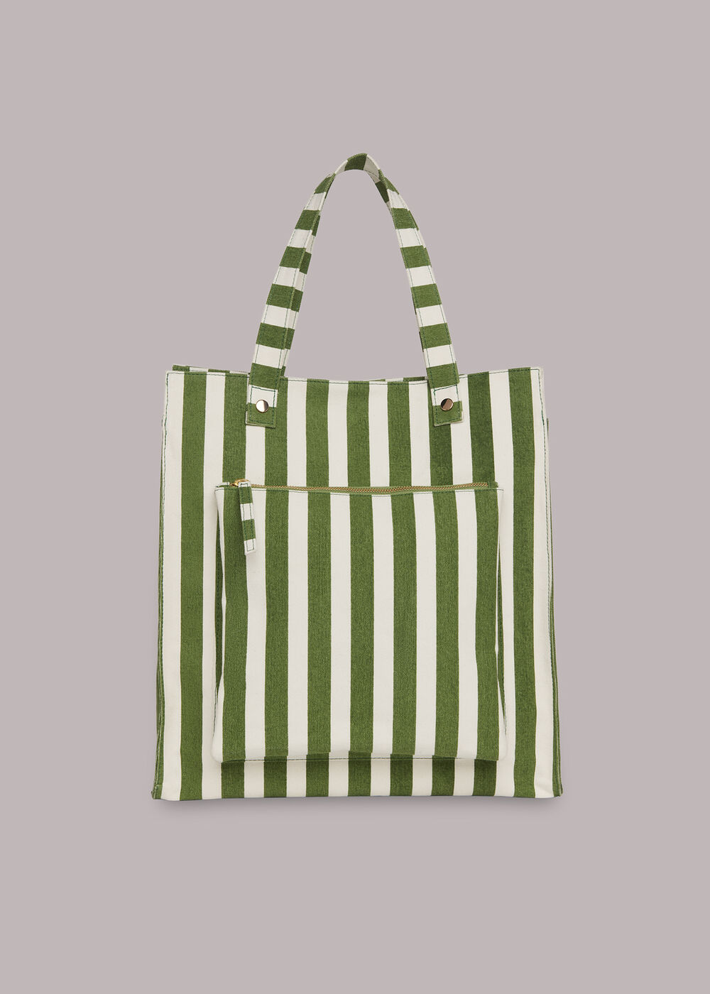 Sena Striped Canvas Tote