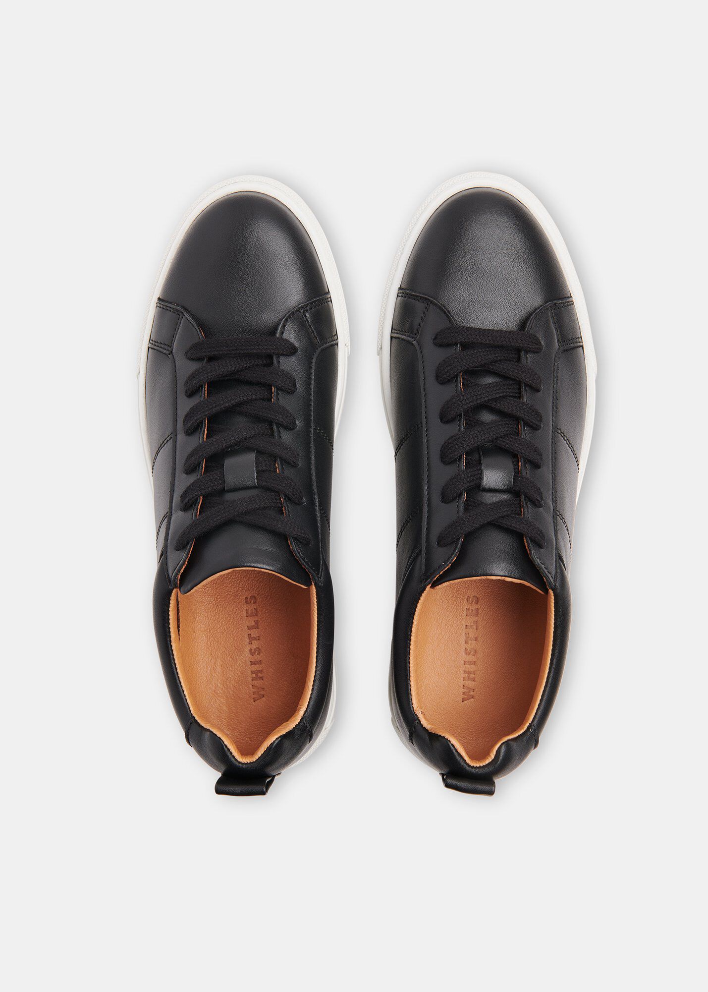 Black Koki Lace Up Sneaker | Whistles US |