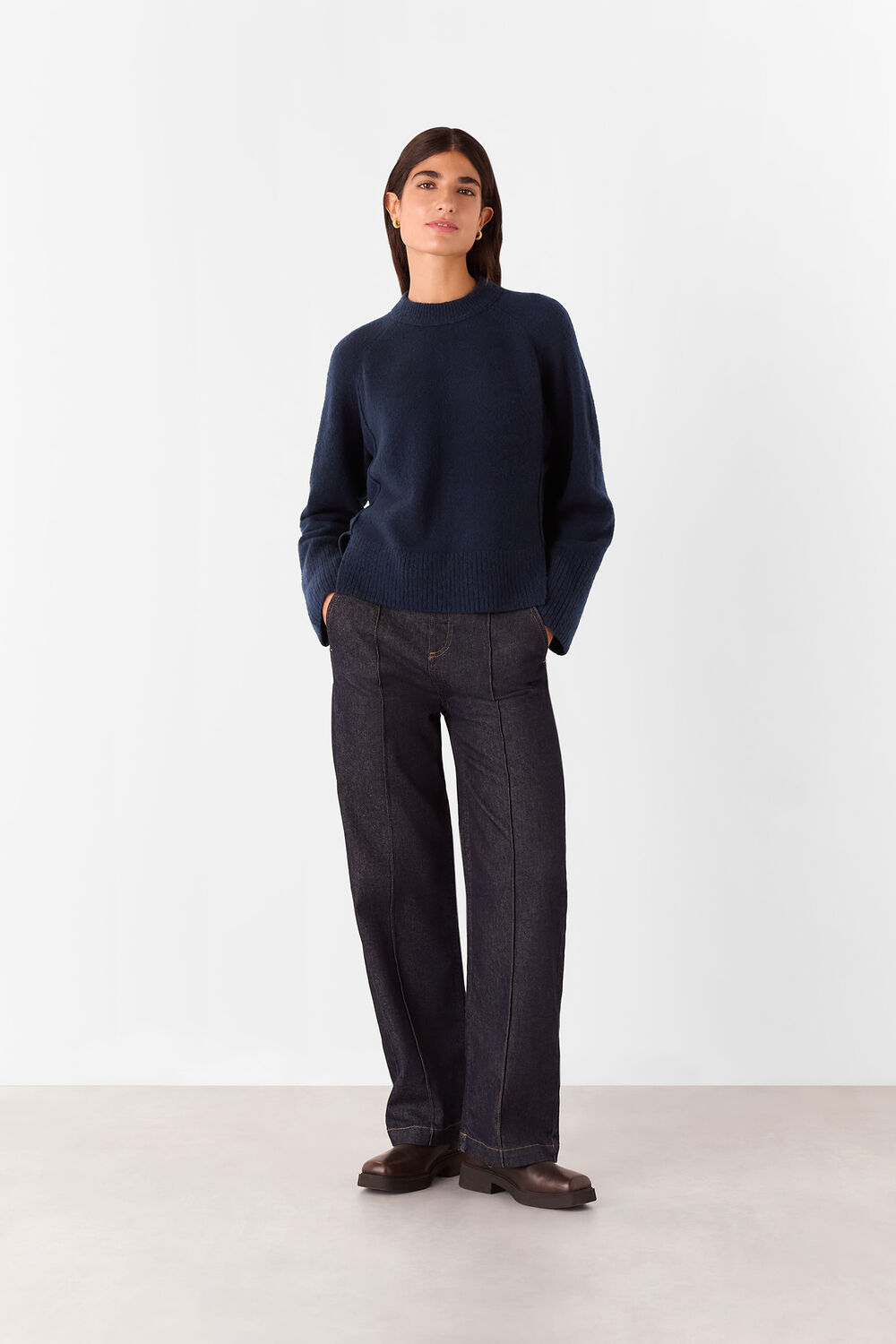 Wool Mix Side Split Knit