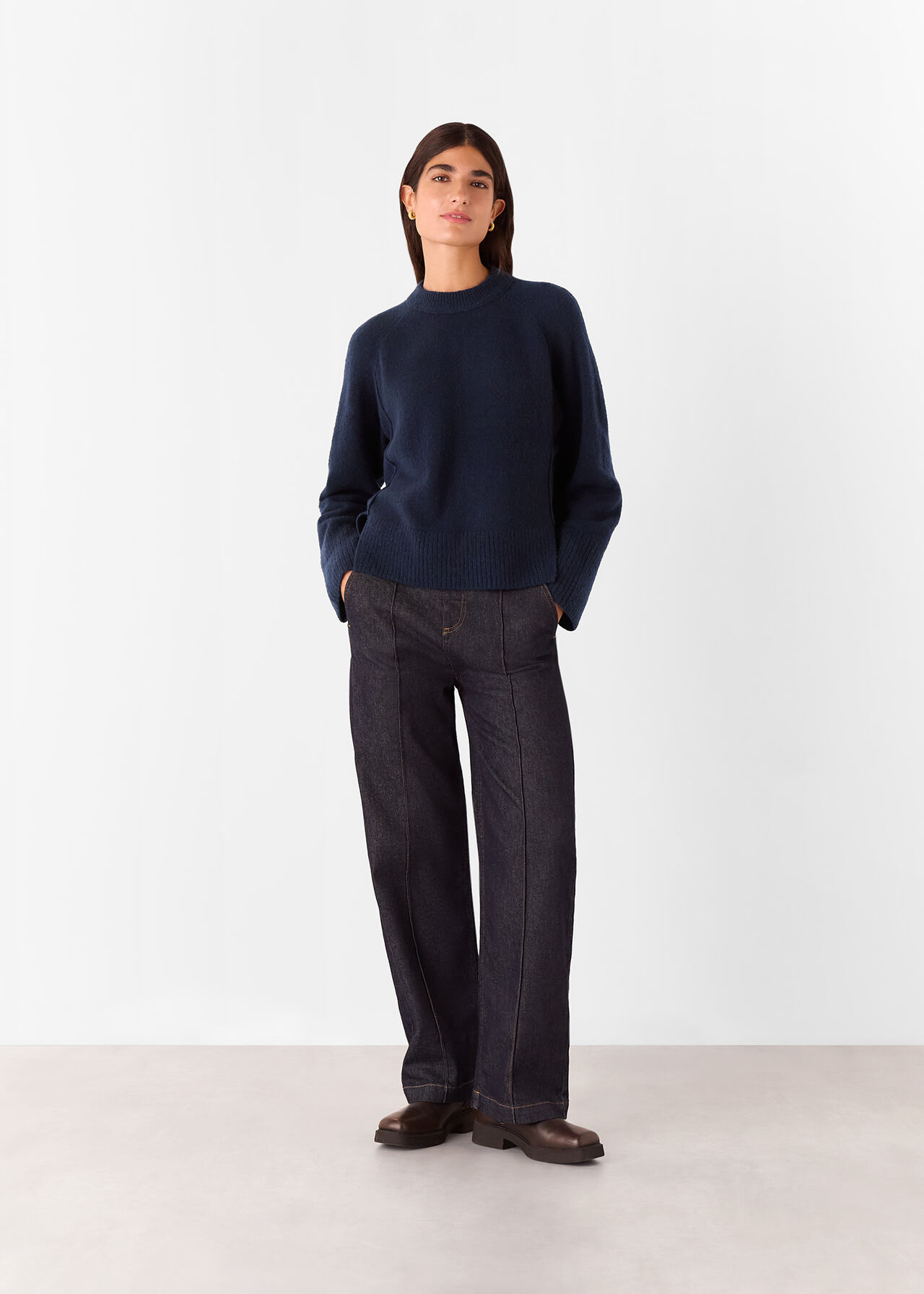 Wool Mix Side Split Knit