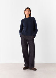 Wool Mix Side Split Knit