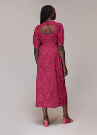 Lava Spot Cut Out Midi Dress