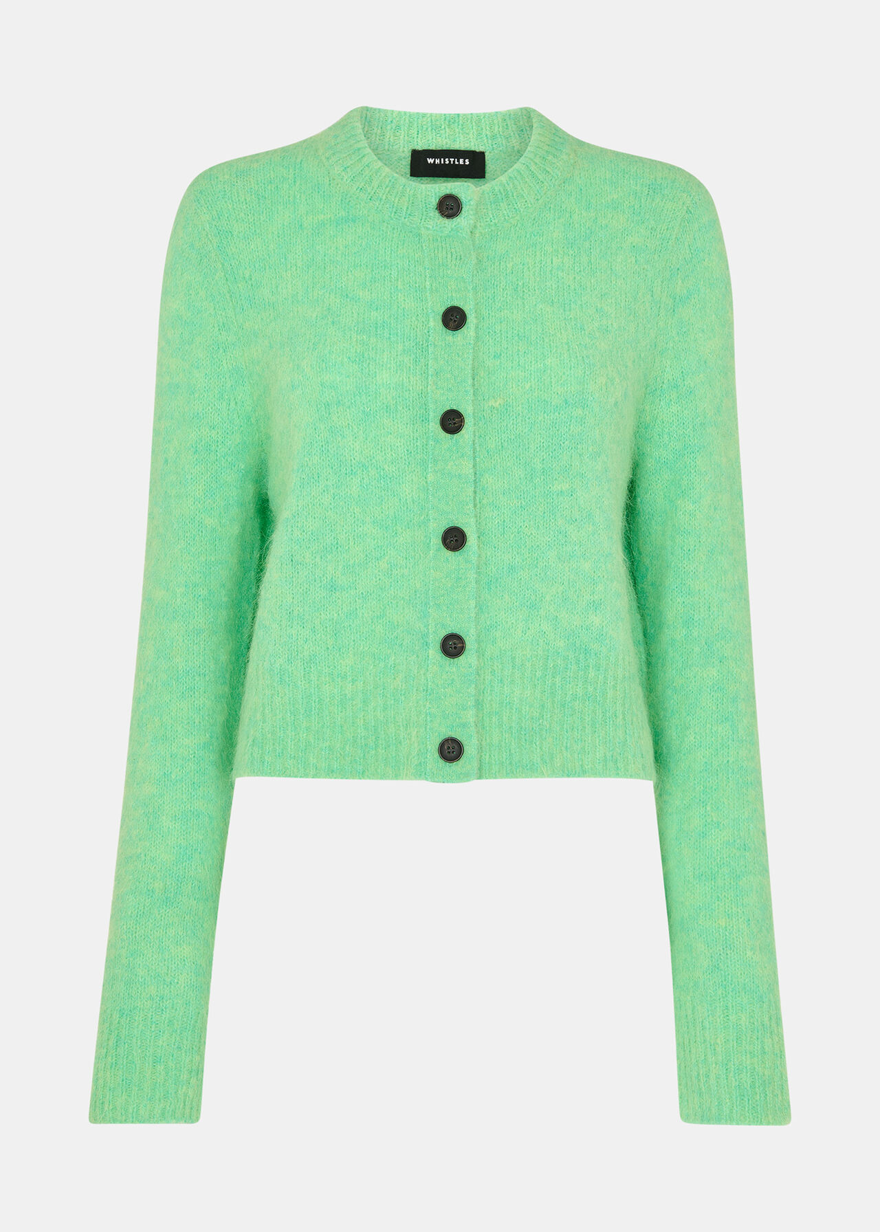 Alpaca Crew Neck Cardigan