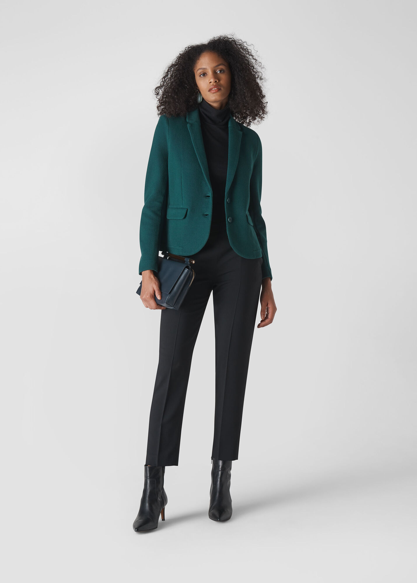 Dark Green Jersey Jacket WHISTLES Whistles US