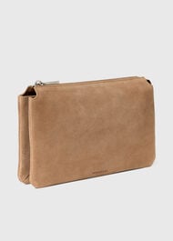 Elita Suede Pouch Clutch