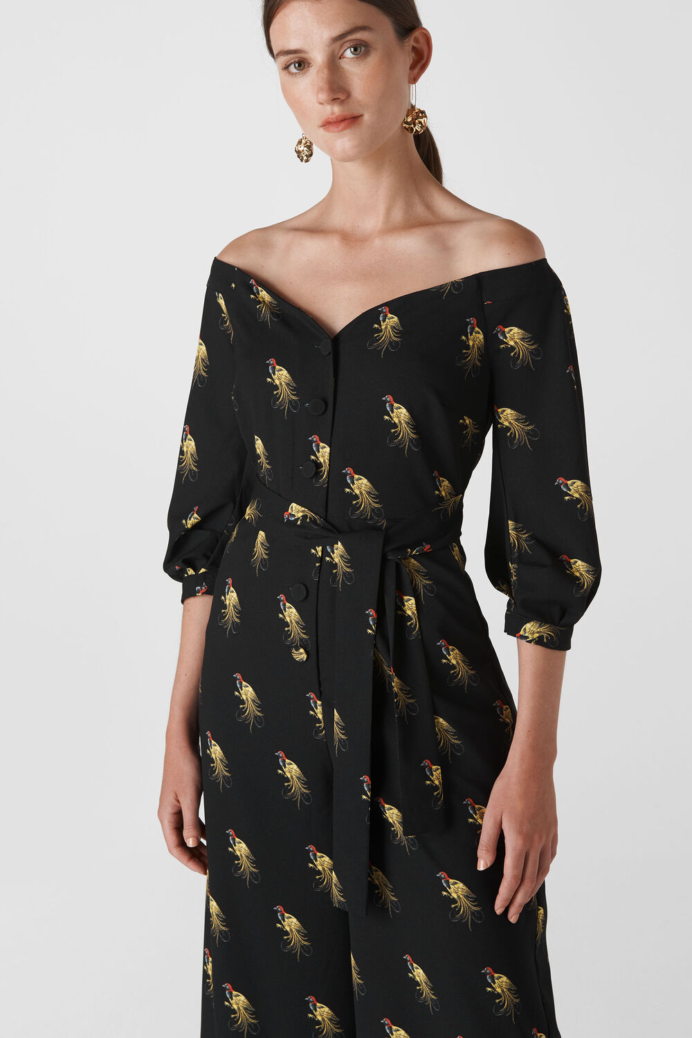Woodpecker Printed Jumpsuit Black/Multi