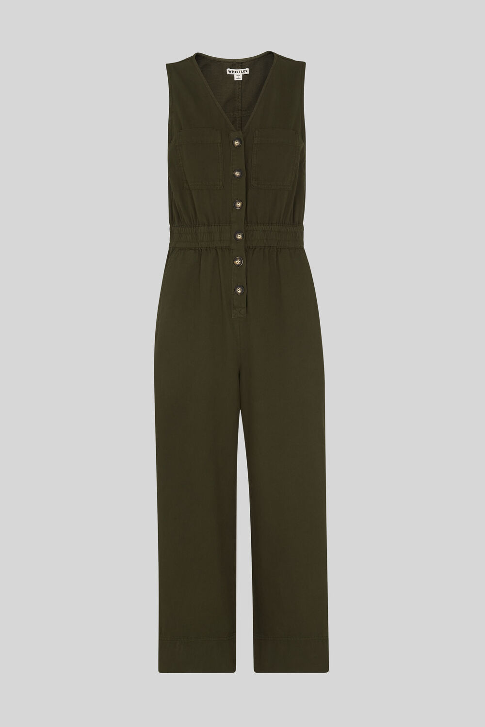 Ria Denim Jumpsuit Khaki