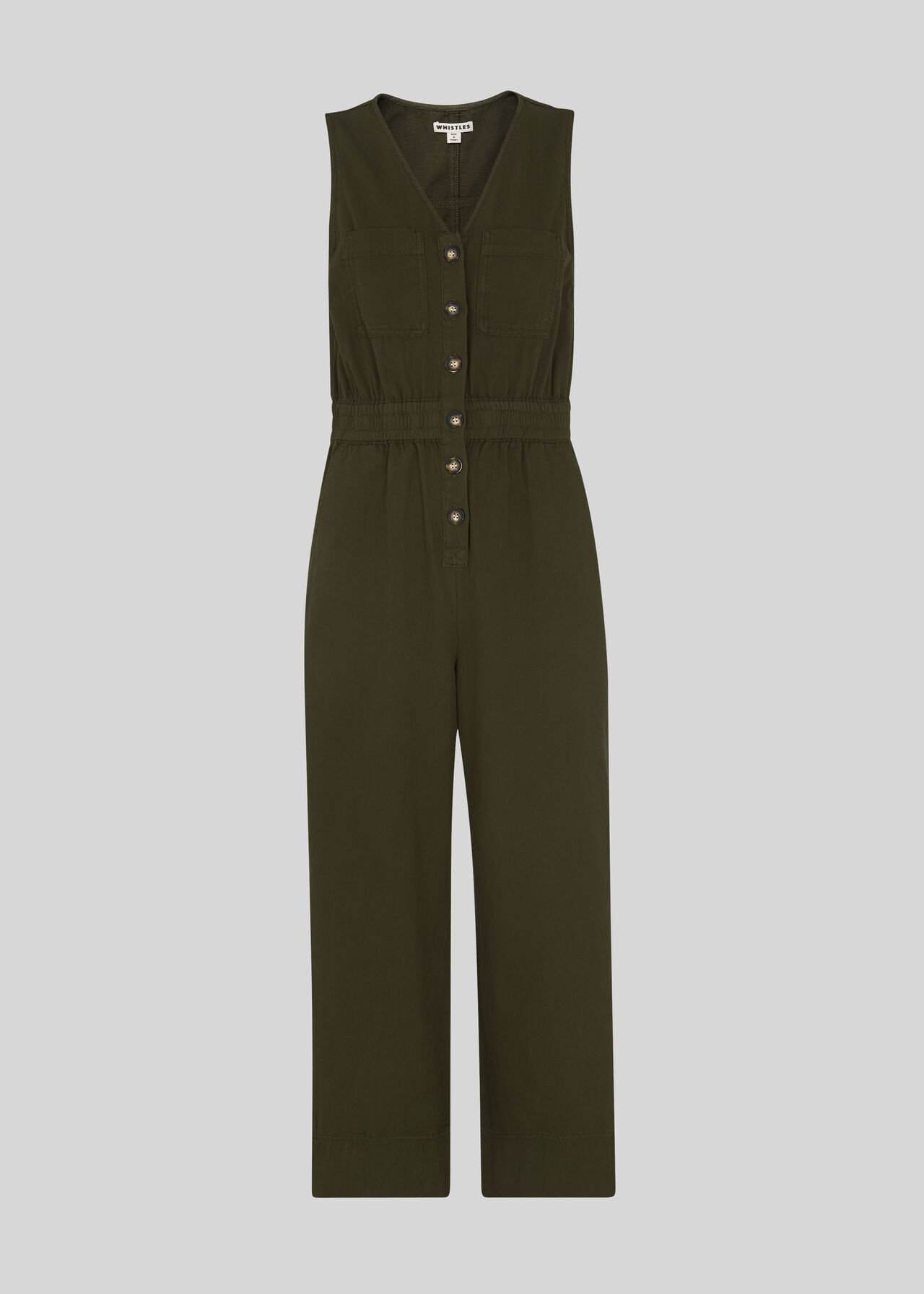 Ria Denim Jumpsuit Khaki