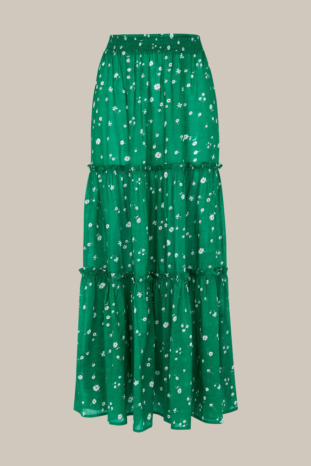 Primula Print Beach Skirt Green/Multi