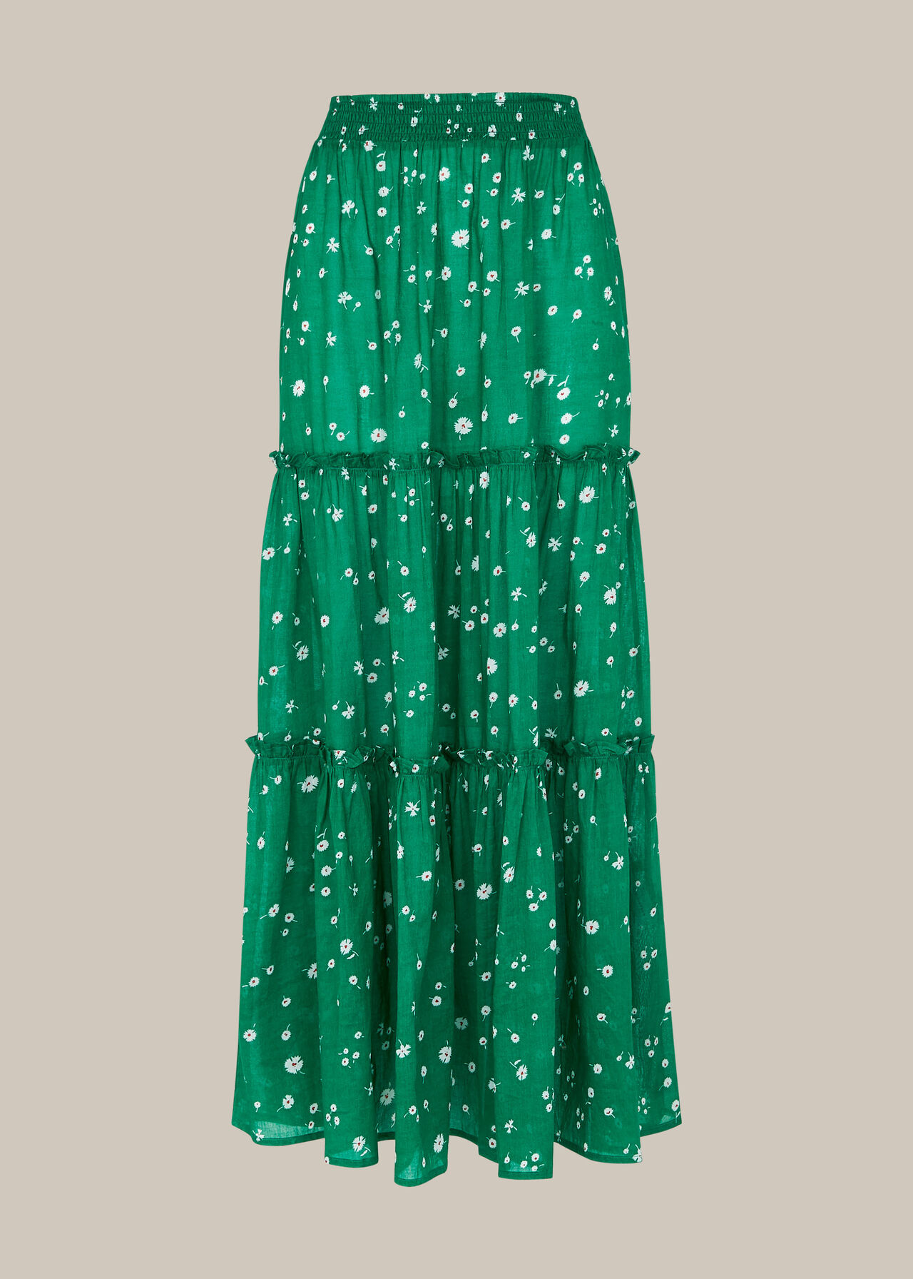 Primula Print Beach Skirt Green/Multi