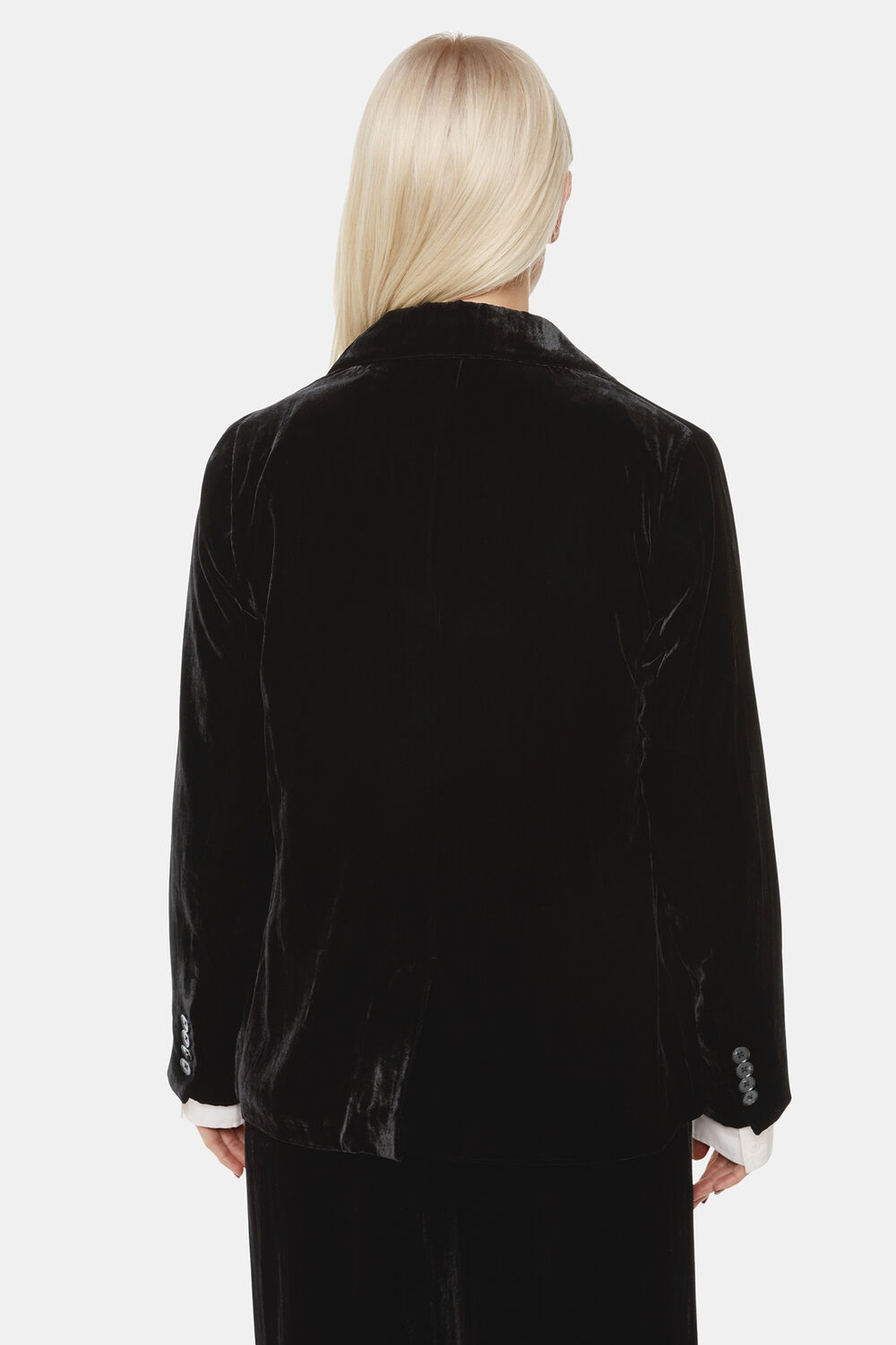 Petite Olivia Velvet Blazer