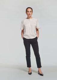 Paulina Textured Top Ivory