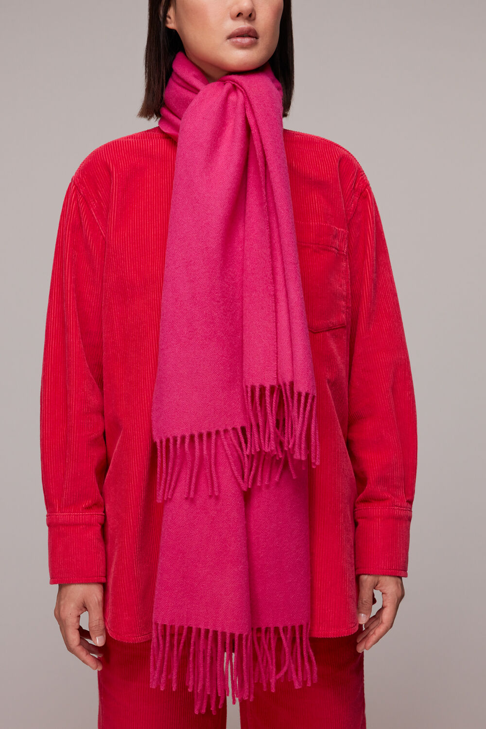 Fringed Wool Scarf