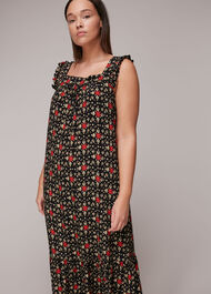 Block Print Midi Dress